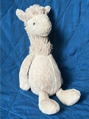 Authentic Jellycat London Beige Bashful Llama Soft Plush Toy Stuffed Animal 13”
